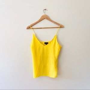 Topshop sunny yellow scalloped tank top cami 4